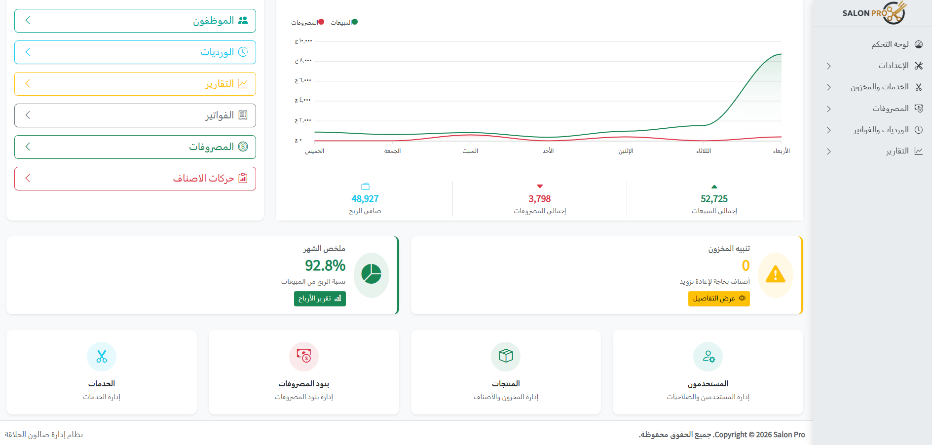لقطة شاشة من شاشة إدارة المستخدمين وتحديد الدور